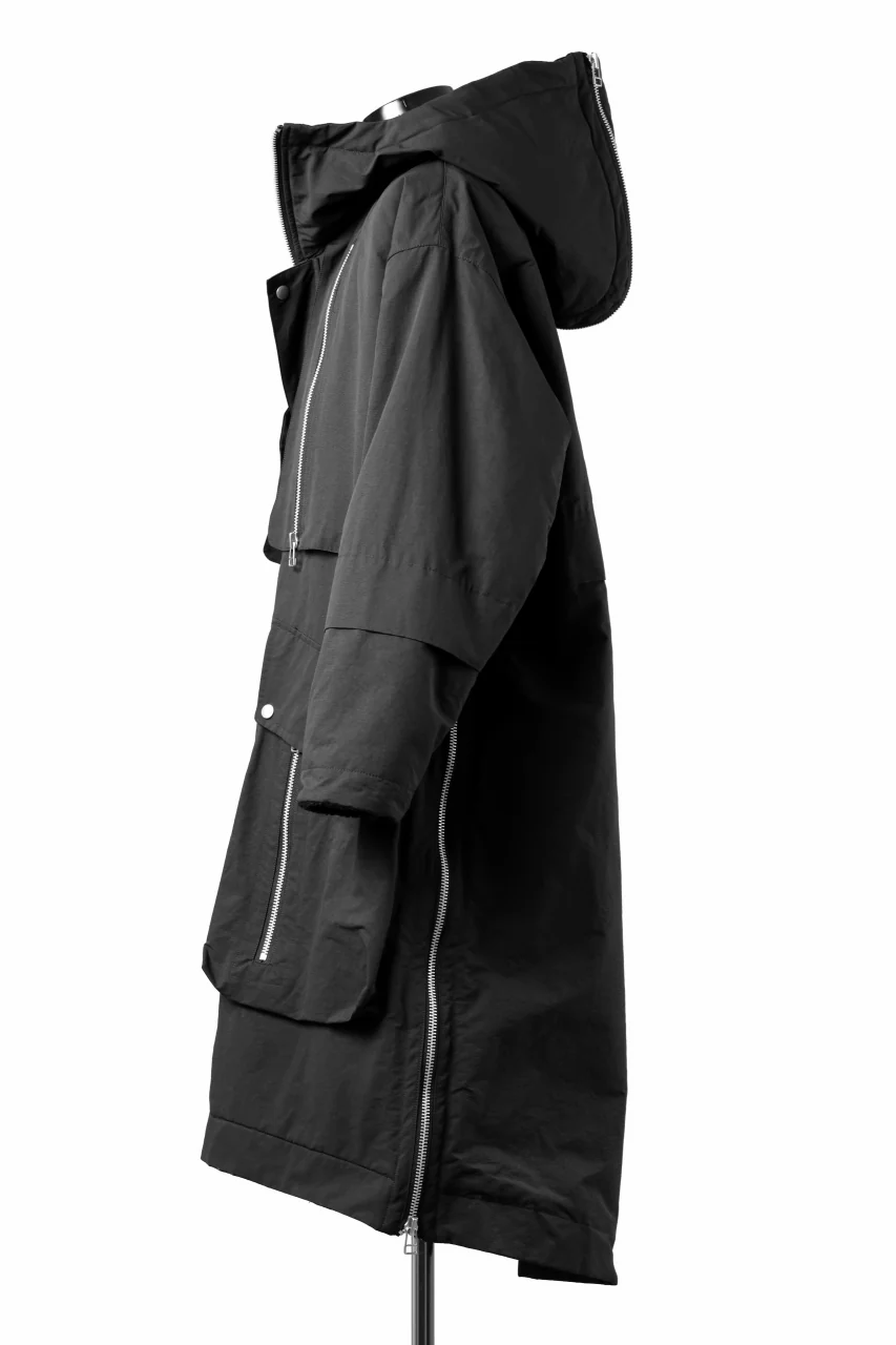 A.F ARTEFACT ZIP HOODIE COAT / TEDDY BOA FLEECE LINING (BLACK) - Image 6