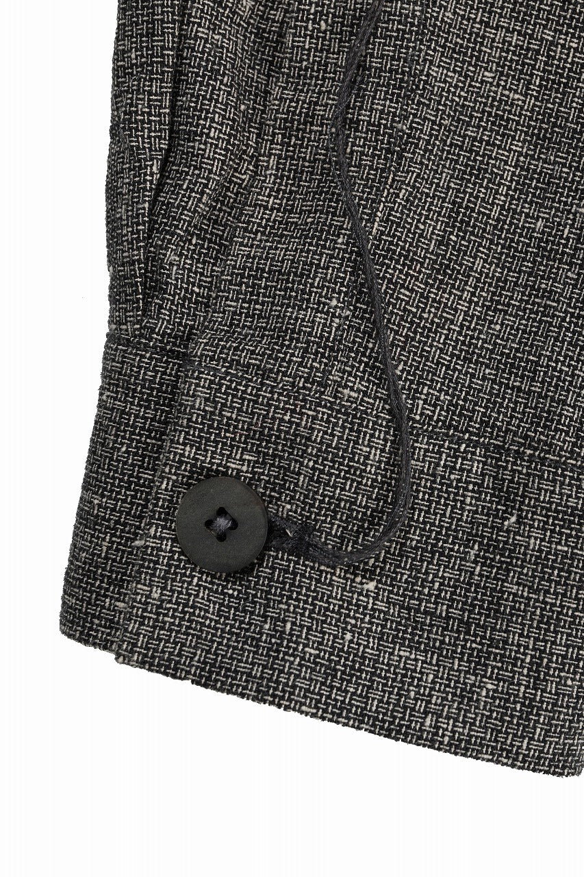 A TENTATIVE ATELIER Abel G. MULTI-STITCHES WORKER SHIRT (BLACK) - Image 14
