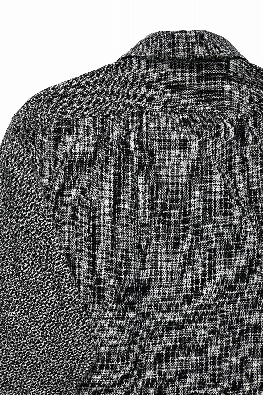 A TENTATIVE ATELIER Abel G. MULTI-STITCHES WORKER SHIRT (BLACK) - Image 15