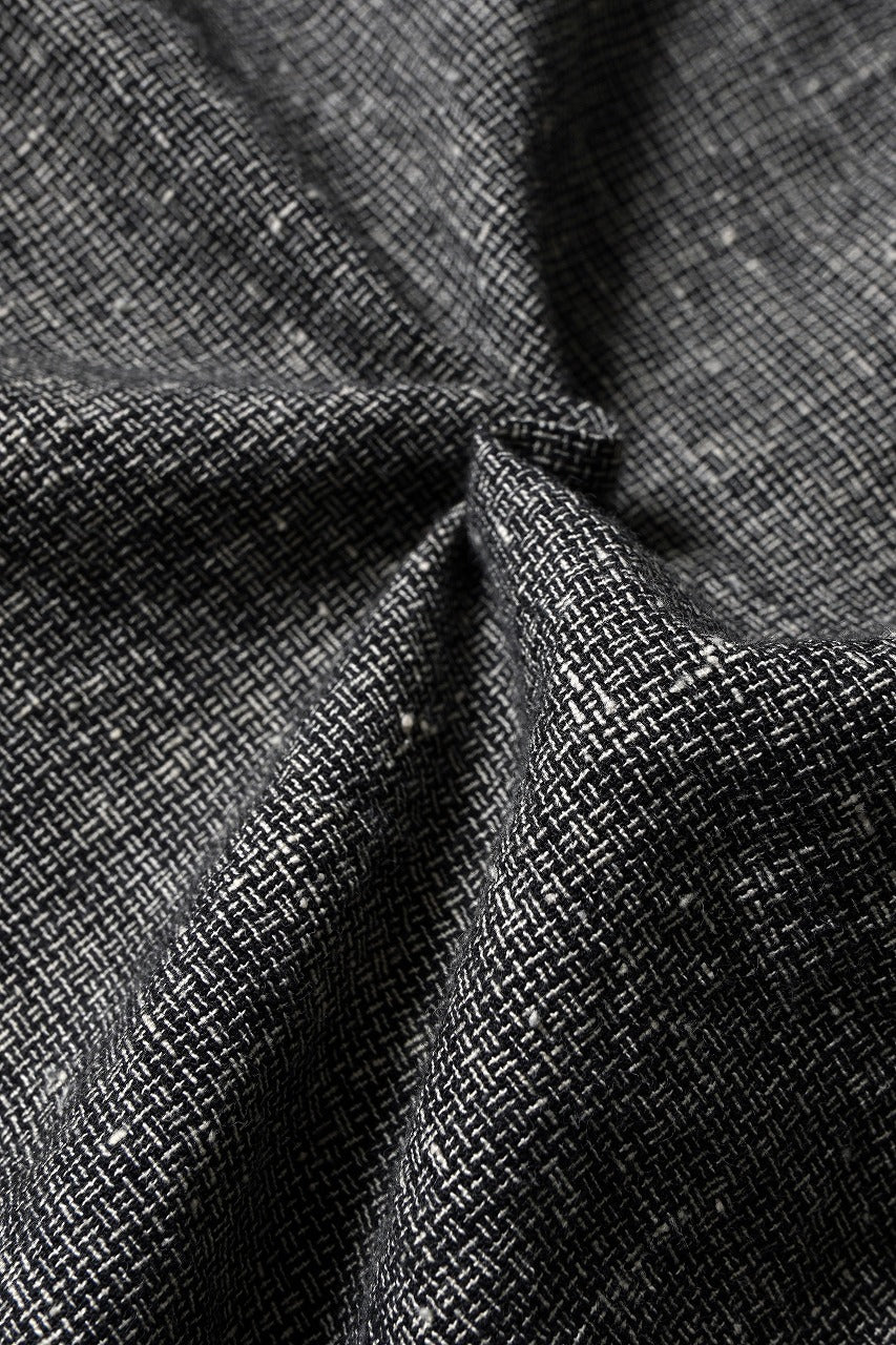 A TENTATIVE ATELIER Abel G. MULTI-STITCHES WORKER SHIRT (BLACK) - Image 17