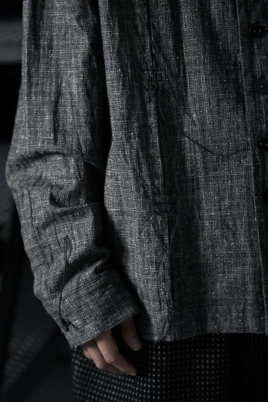 A TENTATIVE ATELIER Abel G. MULTI-STITCHES WORKER SHIRT (BLACK) - Image 25