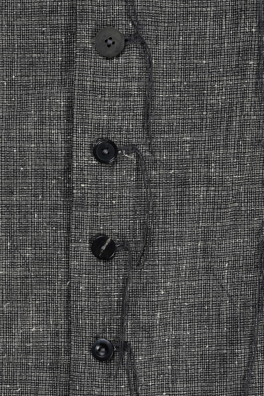 A TENTATIVE ATELIER Abel G. MULTI-STITCHES WORKER SHIRT (BLACK) - Image 9