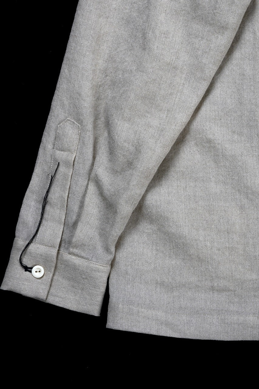 A TENTATIVE ATELIER Abel G. PIPING POCKET WORKER SHIRT (DIRTY WHITE) - Image 26