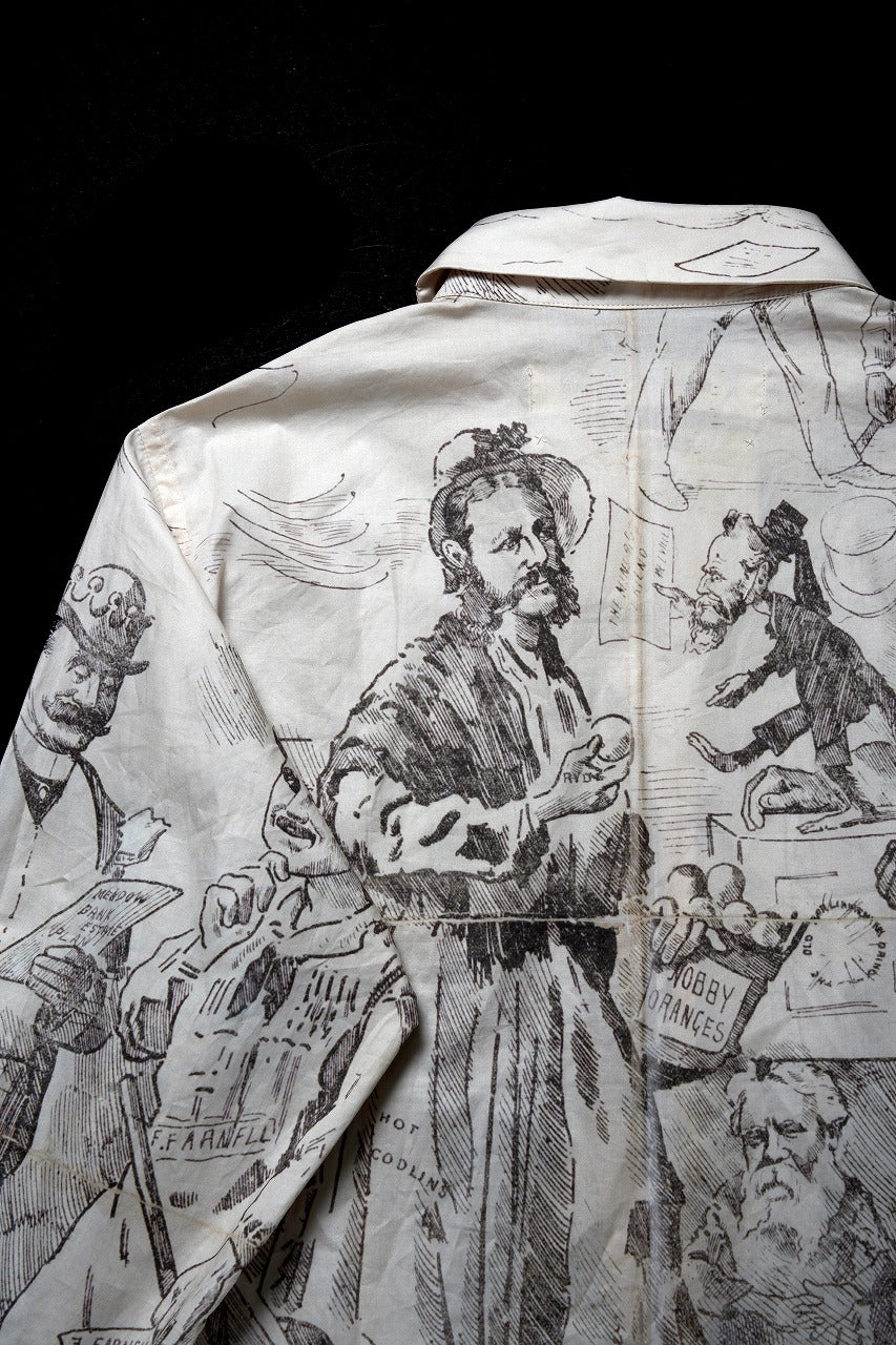 A TENTATIVE ATELIER Alvin REPLICA BIG EDGE PRINT SHIRT (NATURAL) - Image 25