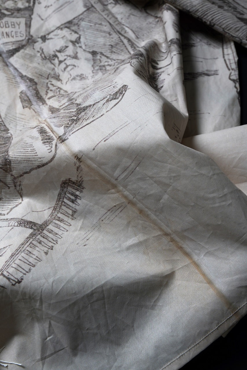 A TENTATIVE ATELIER Alvin REPLICA BIG EDGE PRINT SHIRT (NATURAL) - Image 29