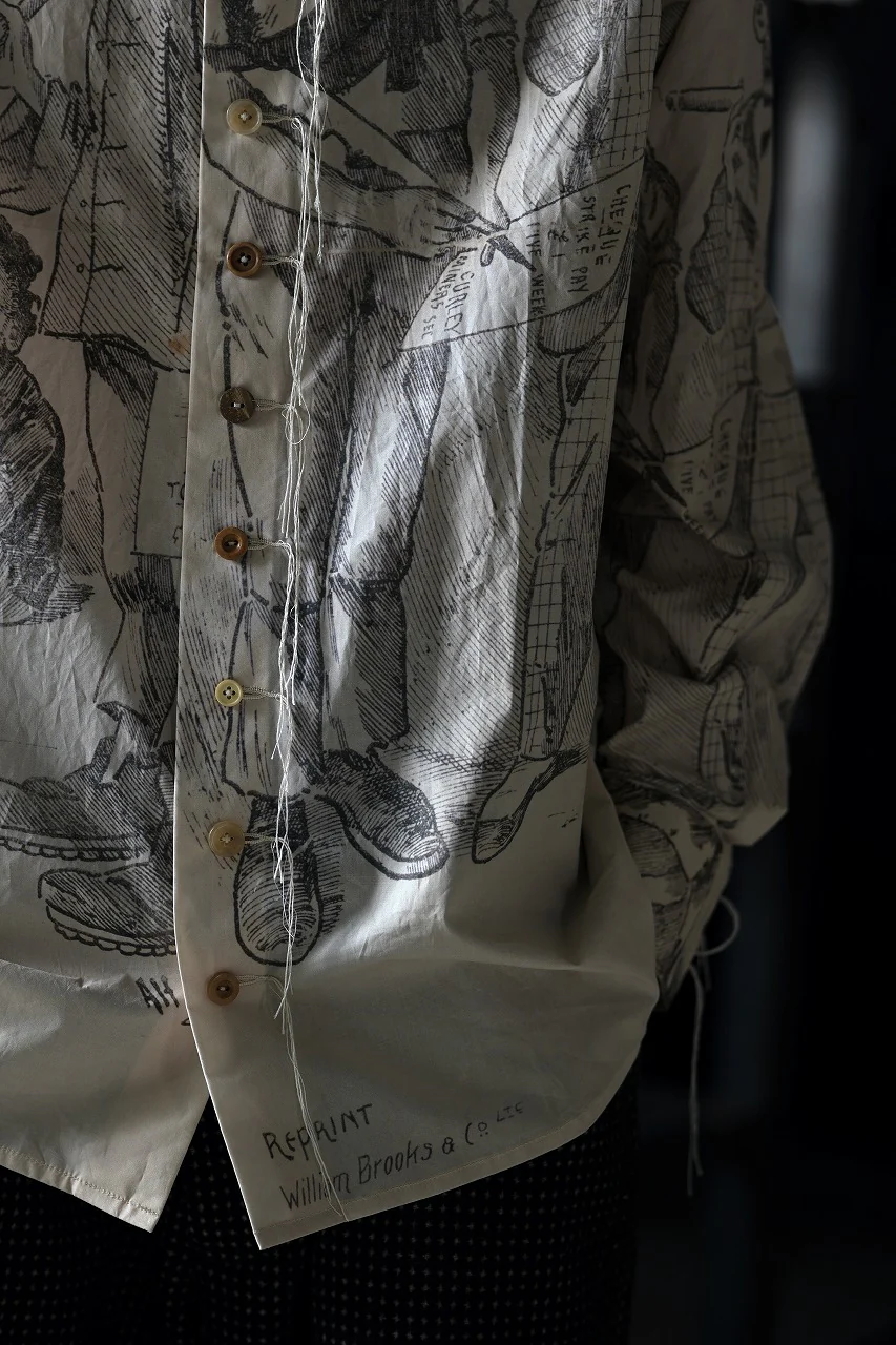 A TENTATIVE ATELIER Alvin REPLICA BIG EDGE PRINT SHIRT (NATURAL) - Image 33