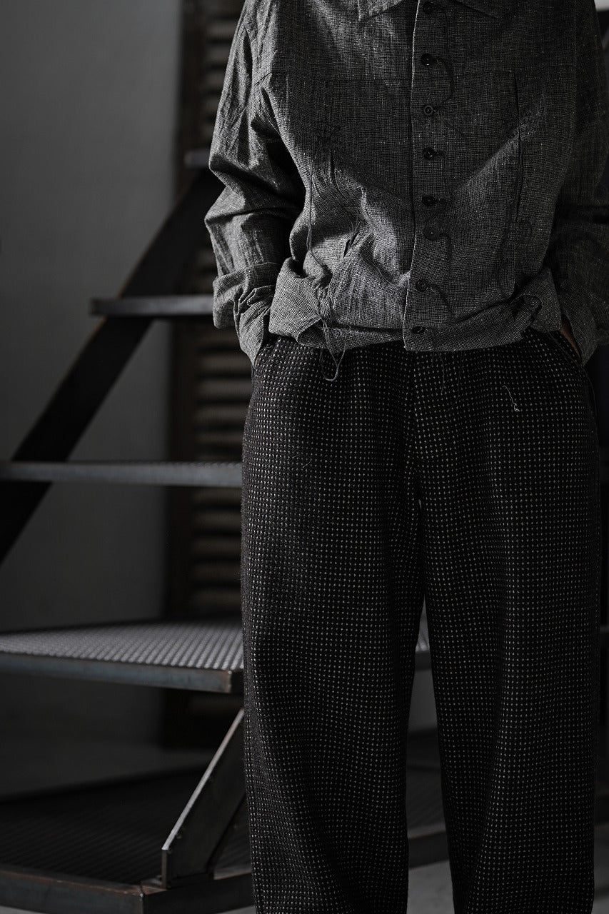 A TENTATIVE ATELIER exclusive George BUTTONED JACQUARD WORKER PANTS (DARK BROWN) - Image 25