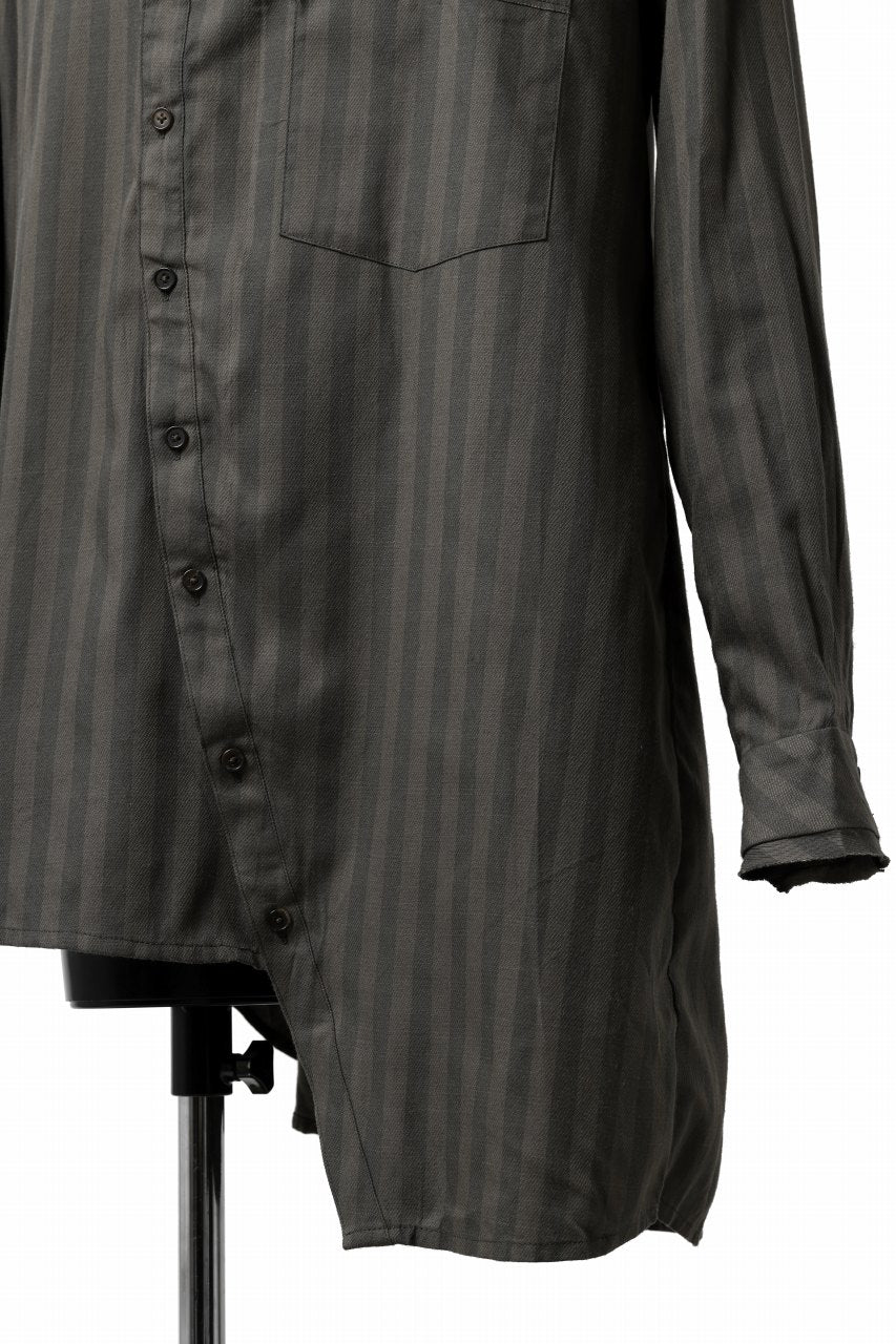 Aleksandr Manamis Asymmetric Striped Shirt (STRIPES) - Image 13
