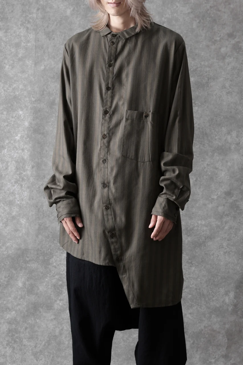 Aleksandr Manamis Asymmetric Striped Shirt (STRIPES) - Image 19