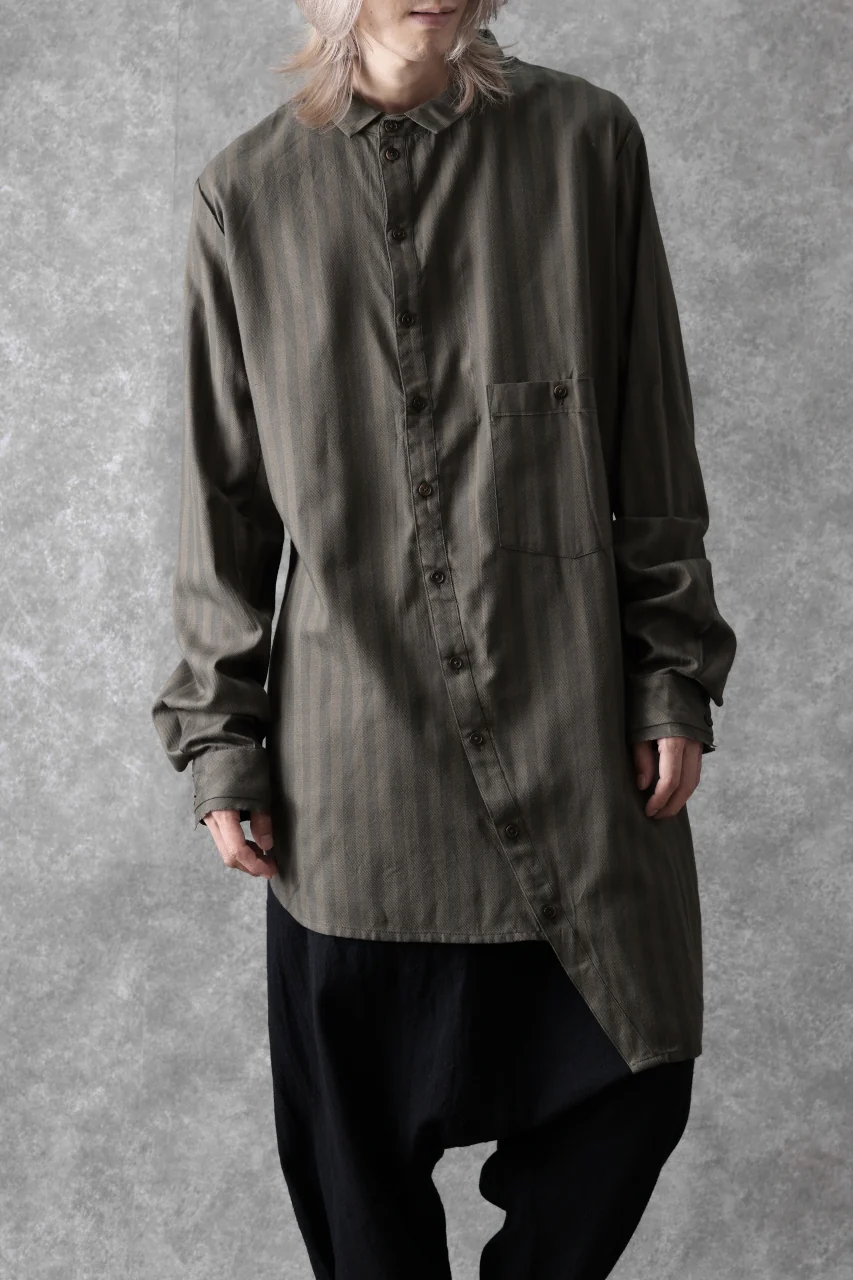 Aleksandr Manamis Asymmetric Striped Shirt (STRIPES) - Image 21