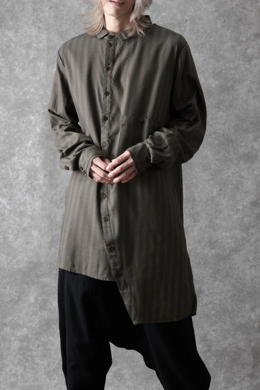 Aleksandr Manamis Asymmetric Striped Shirt (STRIPES) - Image 22