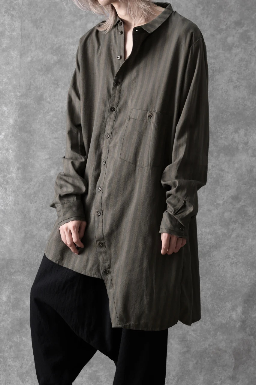 Aleksandr Manamis Asymmetric Striped Shirt (STRIPES) - Image 25