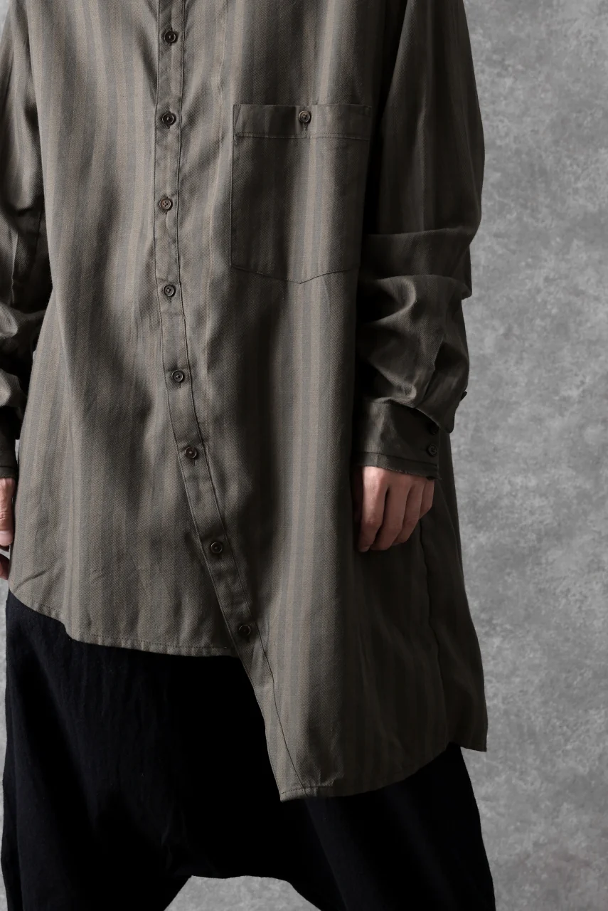 Aleksandr Manamis Asymmetric Striped Shirt (STRIPES) - Image 28