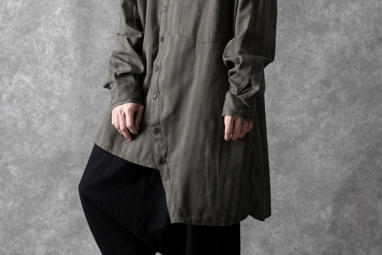 Aleksandr Manamis Asymmetric Striped Shirt (STRIPES) - Image 34