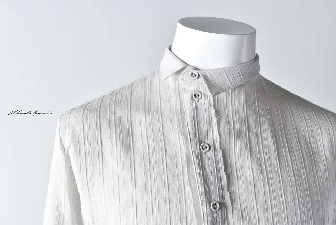 Aleksandr Manamis ASYMMETRY BIAS COLLAR SHIRT - Image 37