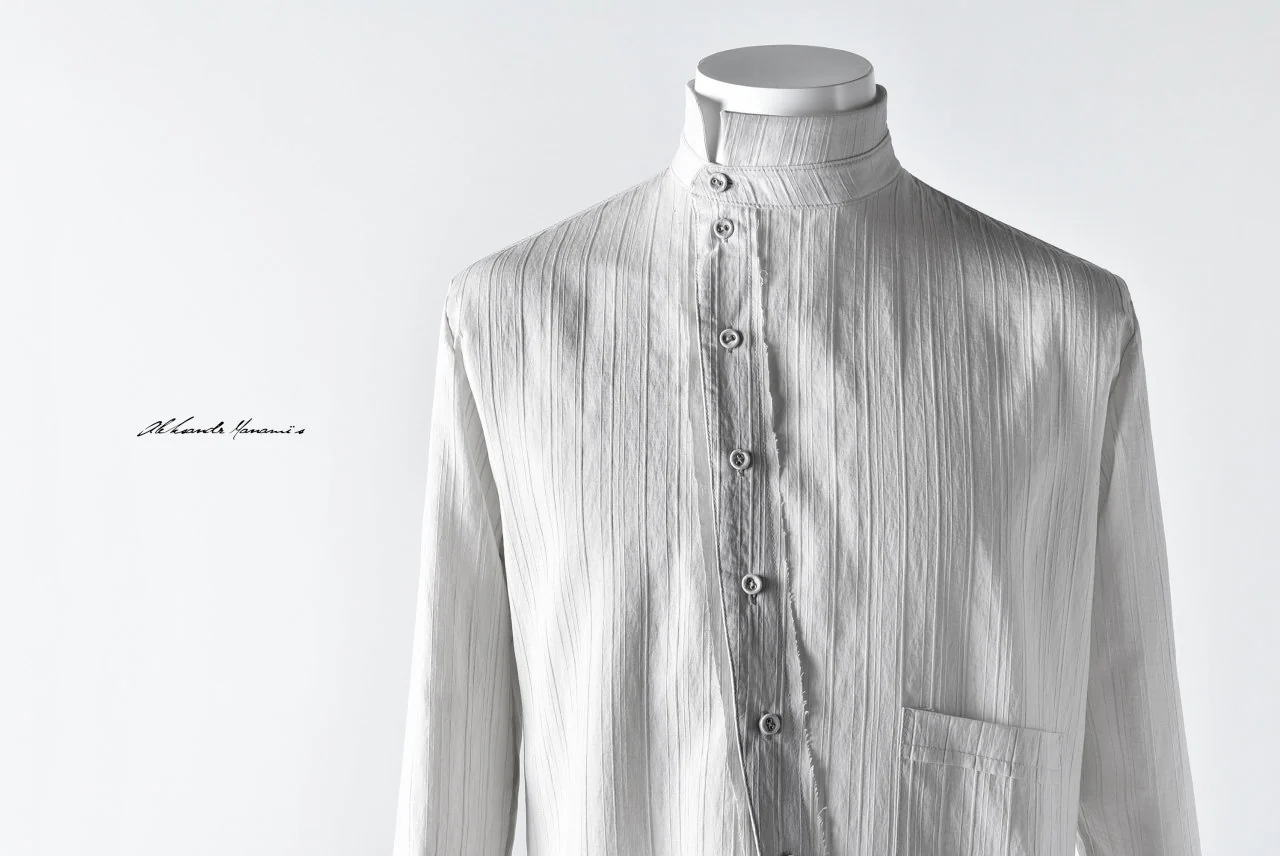 Aleksandr Manamis ASYMMETRY BIAS COLLAR SHIRT - Image 38