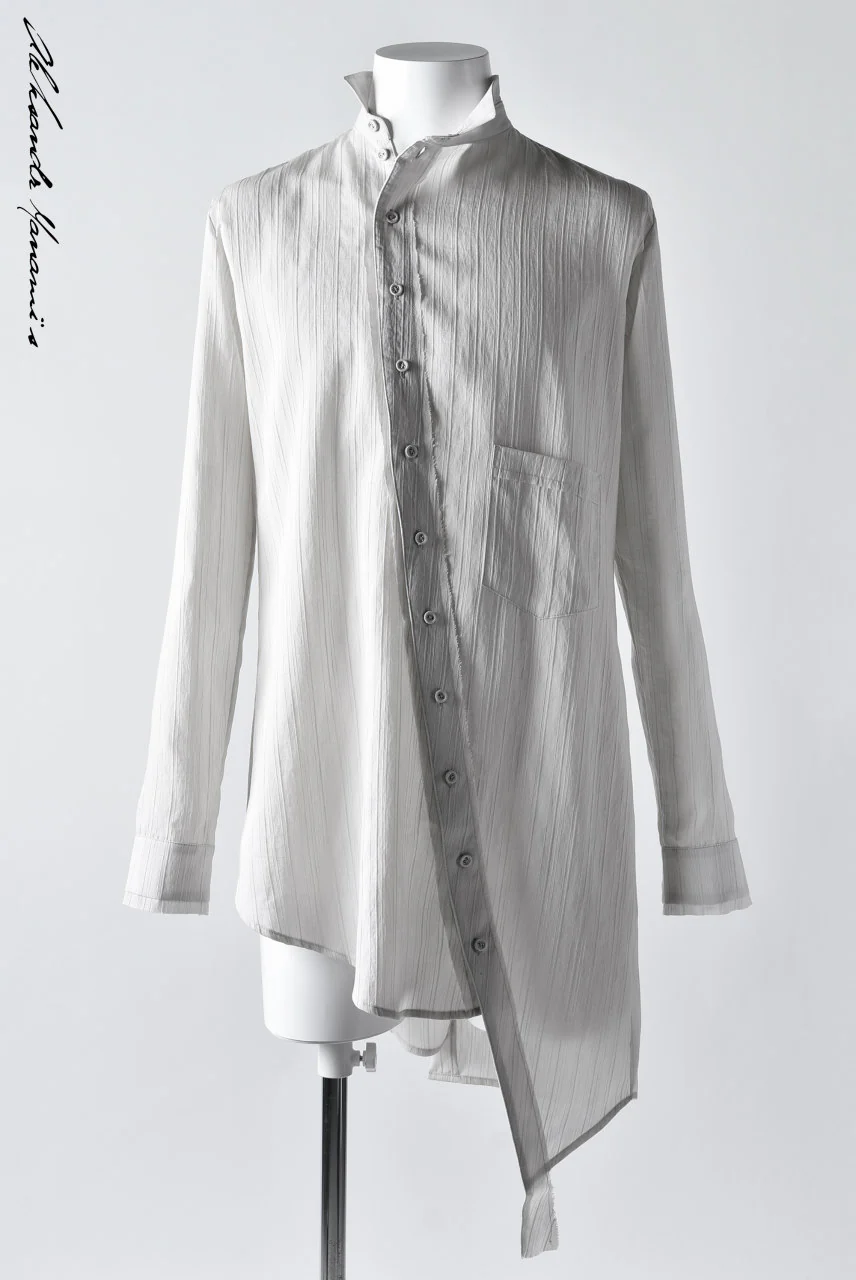 Aleksandr Manamis ASYMMETRY BIAS COLLAR SHIRT - Image 4