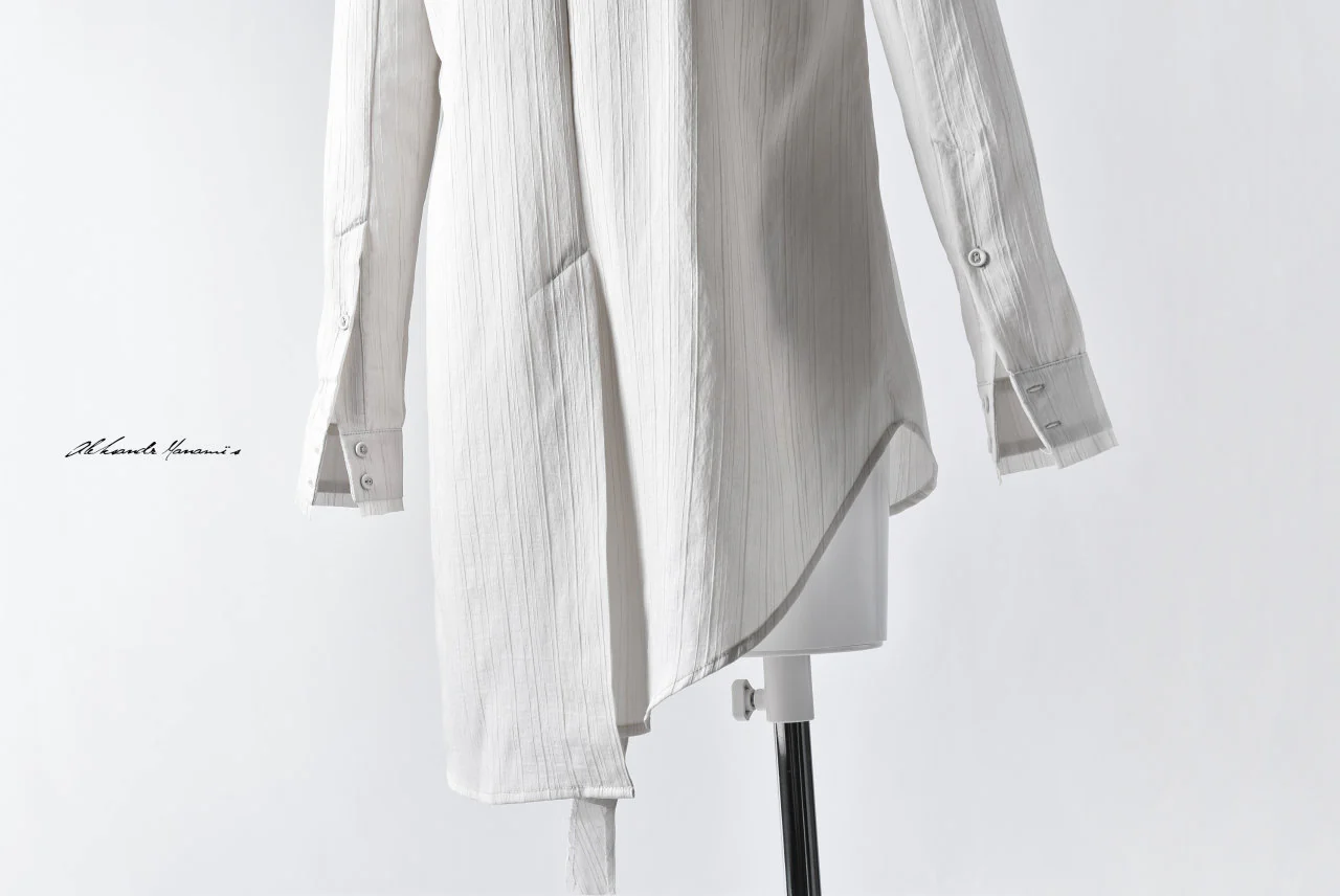 Aleksandr Manamis ASYMMETRY BIAS COLLAR SHIRT - Image 40