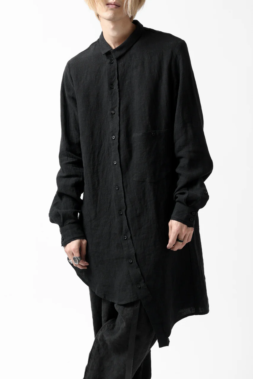 Aleksandr Manamis Asymmetry Shirt (BLACK) - Image 27