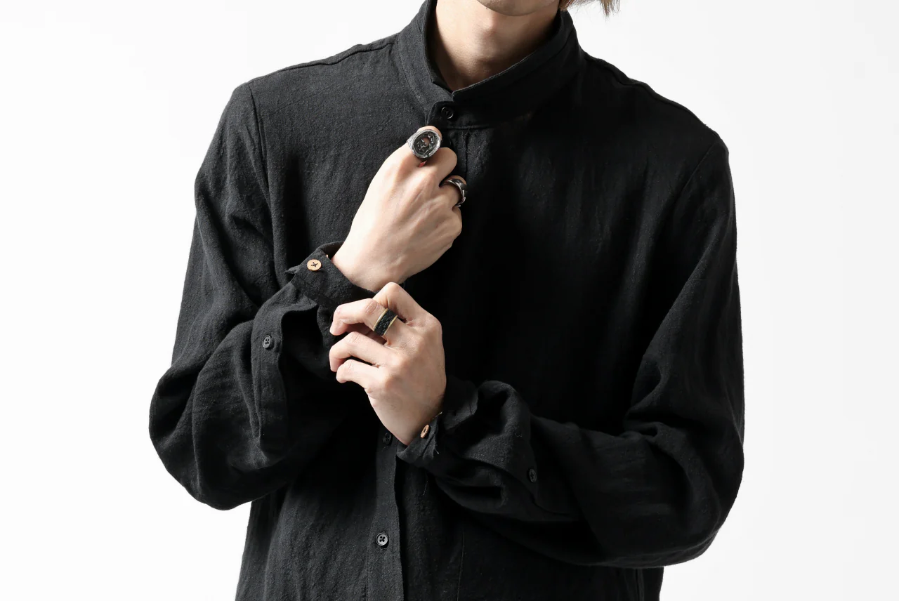 Aleksandr Manamis Asymmetry Shirt (BLACK) - Image 42