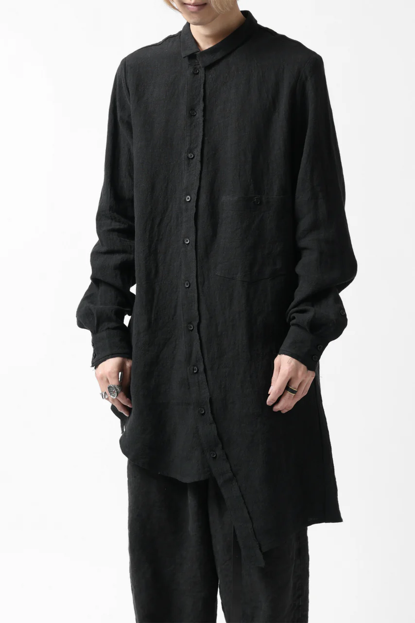 Aleksandr Manamis Asymmetry Shirt (BLACK) - Image 5