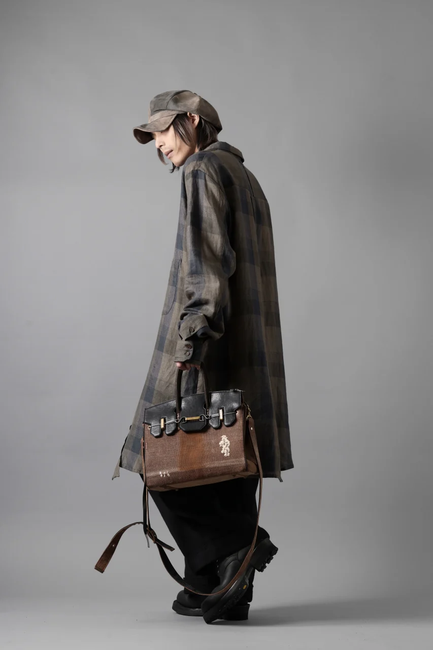 Aleksandr Manamis Asymmetry Shirt / Organic Linen (CHECKED) - Image 21