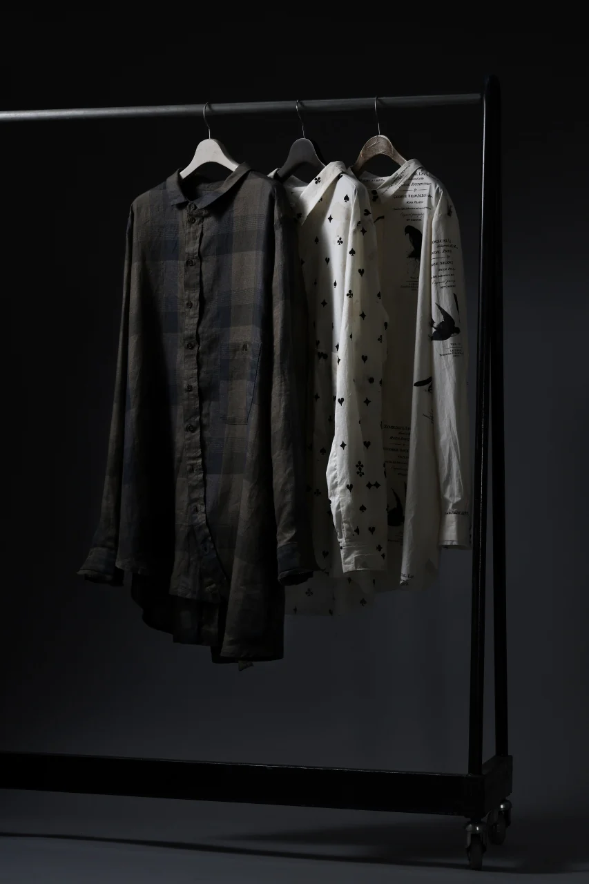 Aleksandr Manamis Asymmetry Shirt / Organic Linen (CHECKED) - Image 35