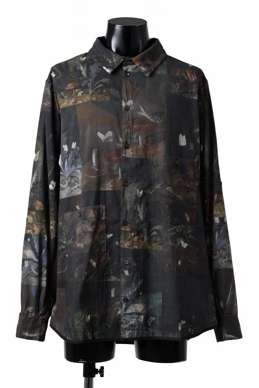 Aleksandr Manamis Back Pleats Shirt / Print (PAPILLON)
