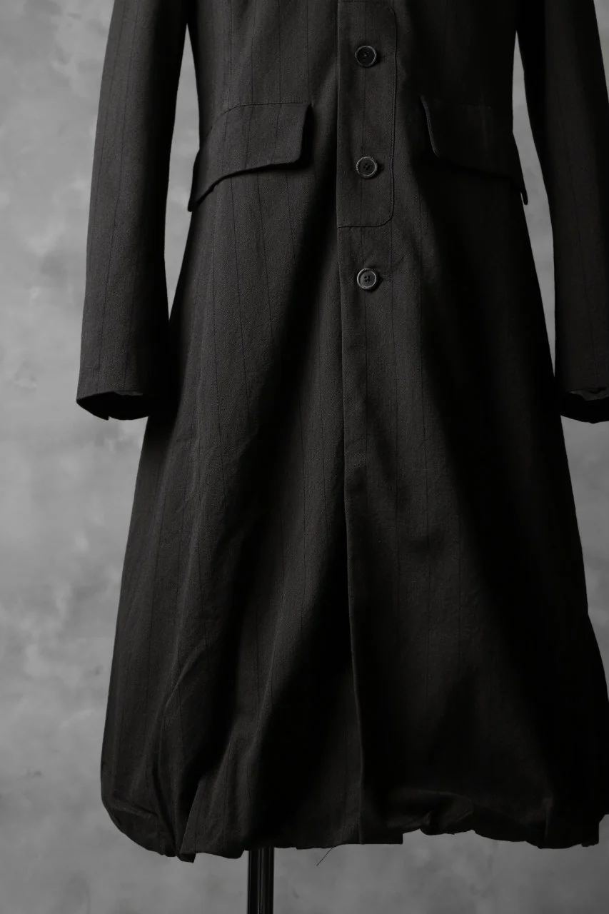 Aleksandr Manamis Balloon Long Jacket / Brown Stripe - Image 12