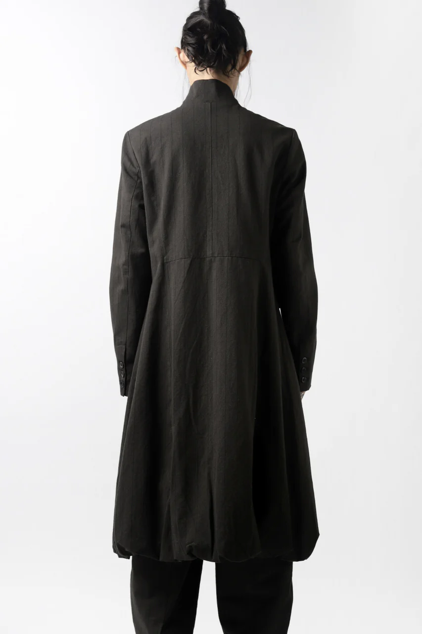 Aleksandr Manamis Balloon Long Jacket / Brown Stripe - Image 26