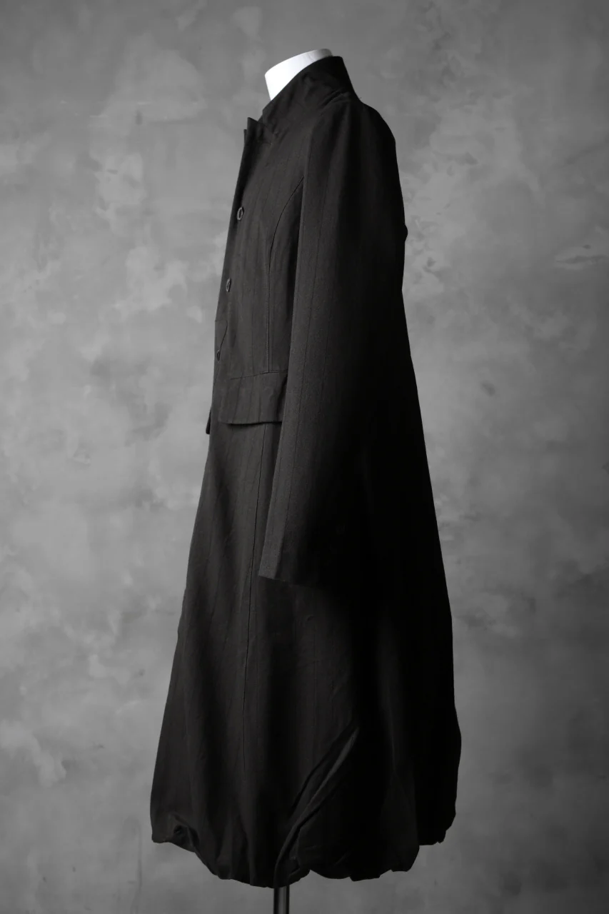 Aleksandr Manamis Balloon Long Jacket / Brown Stripe - Image 6
