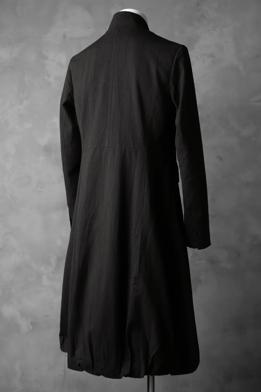 Aleksandr Manamis Balloon Long Jacket / Brown Stripe - Image 8