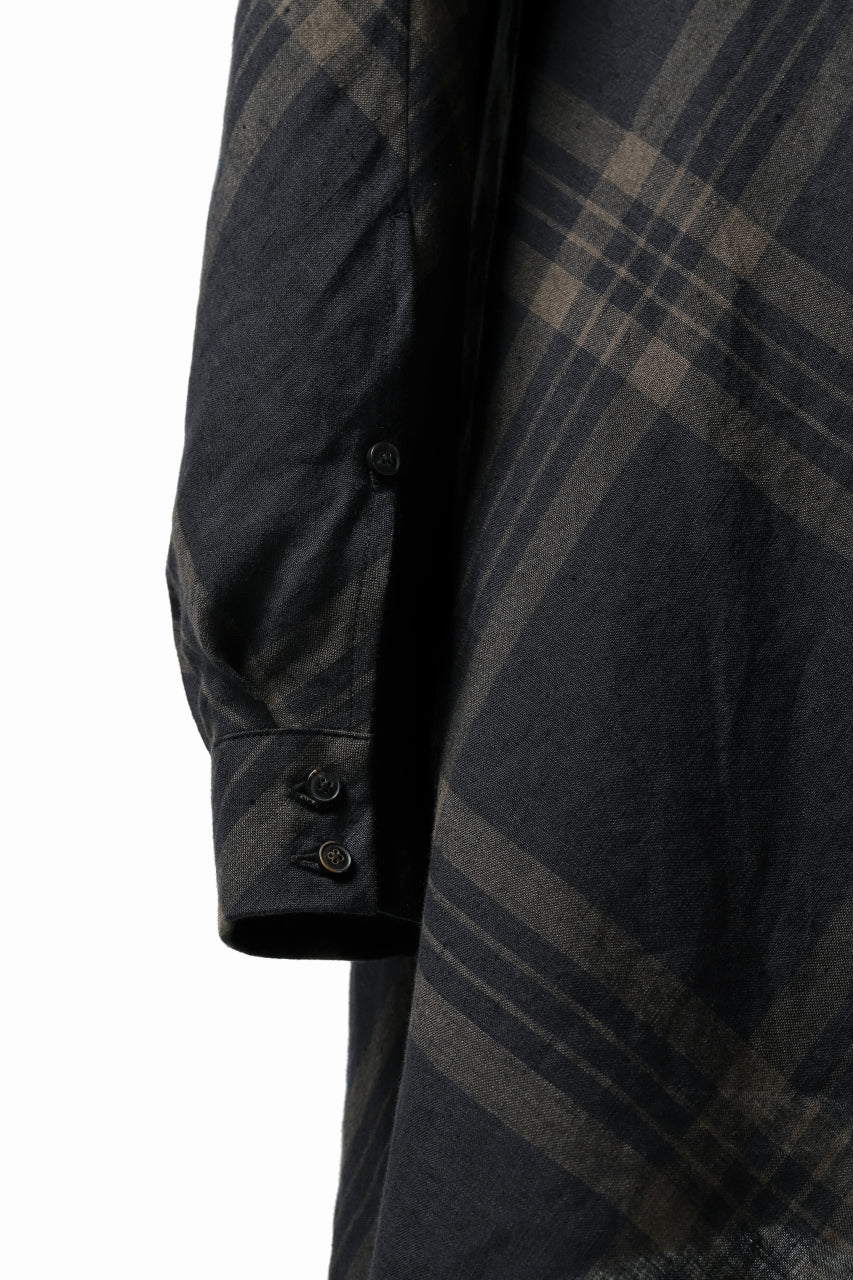 Aleksandr Manamis Crossed Plaid Shirt (Black) - Image 18