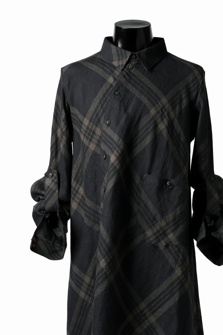 Aleksandr Manamis Crossed Plaid Shirt (Black) - Image 25