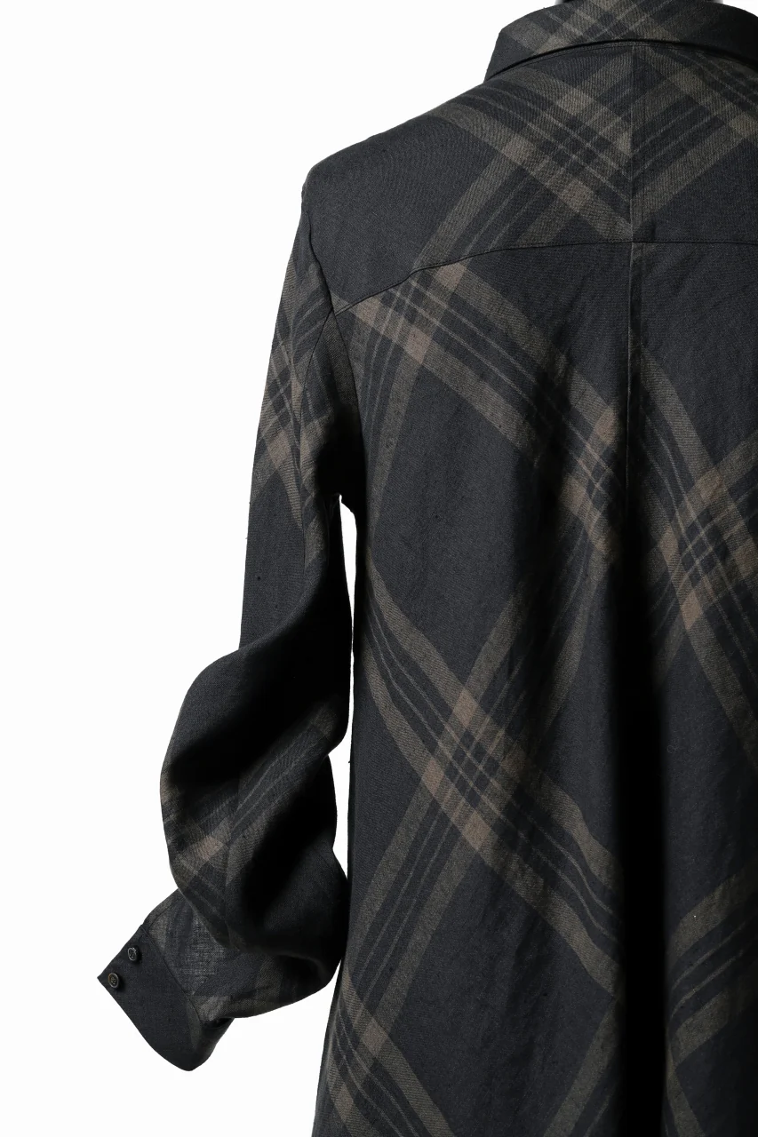 Aleksandr Manamis Crossed Plaid Shirt (Black) - Image 27