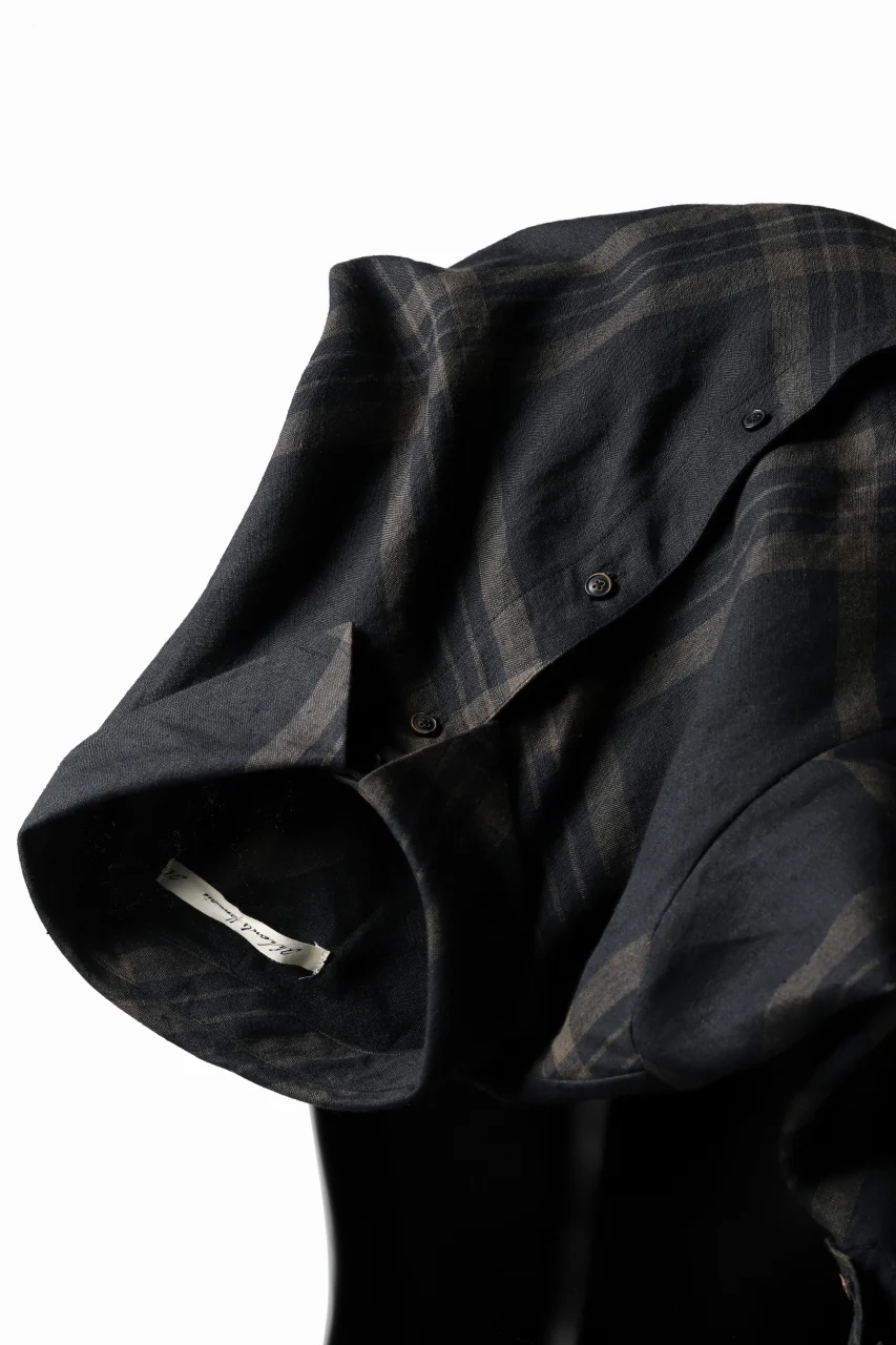Aleksandr Manamis Crossed Plaid Shirt (Black) - Image 28