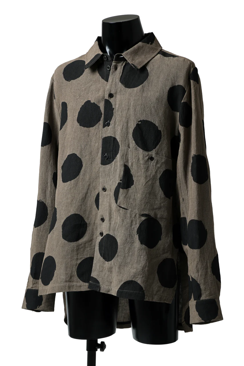 Aleksandr Manamis Dots Shirt (BROWN) - Image 10