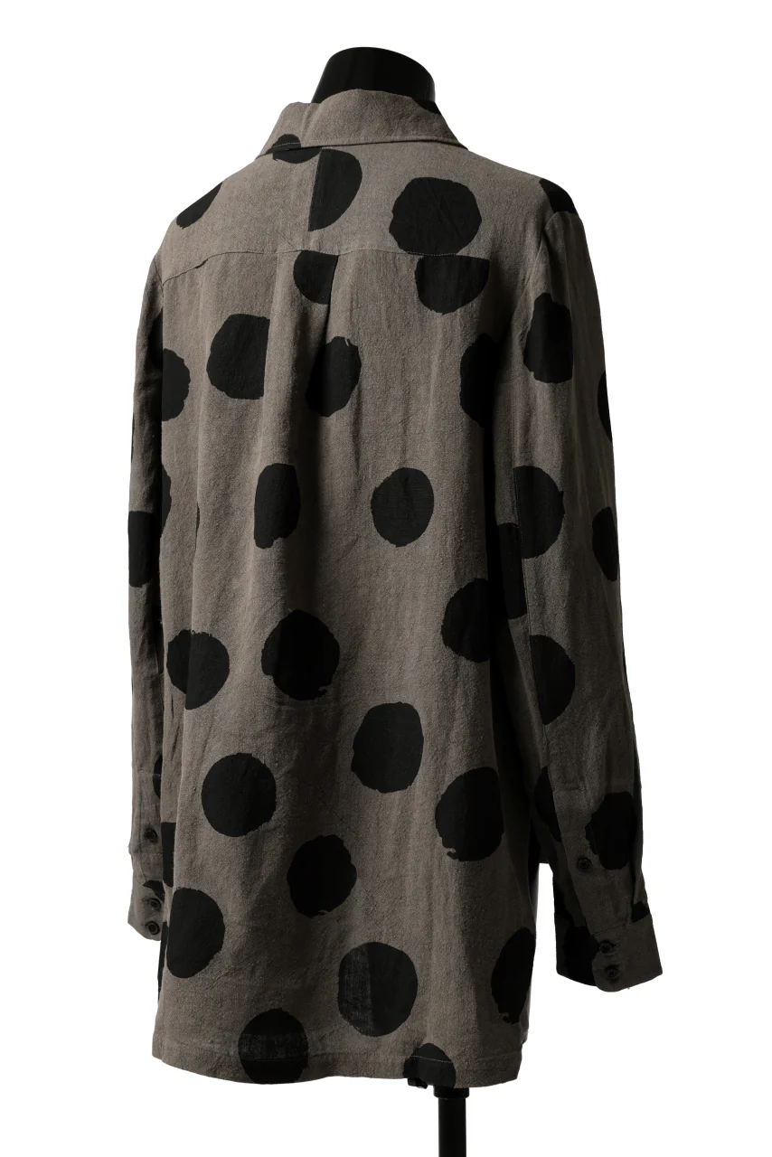 Aleksandr Manamis Dots Shirt (BROWN) - Image 13