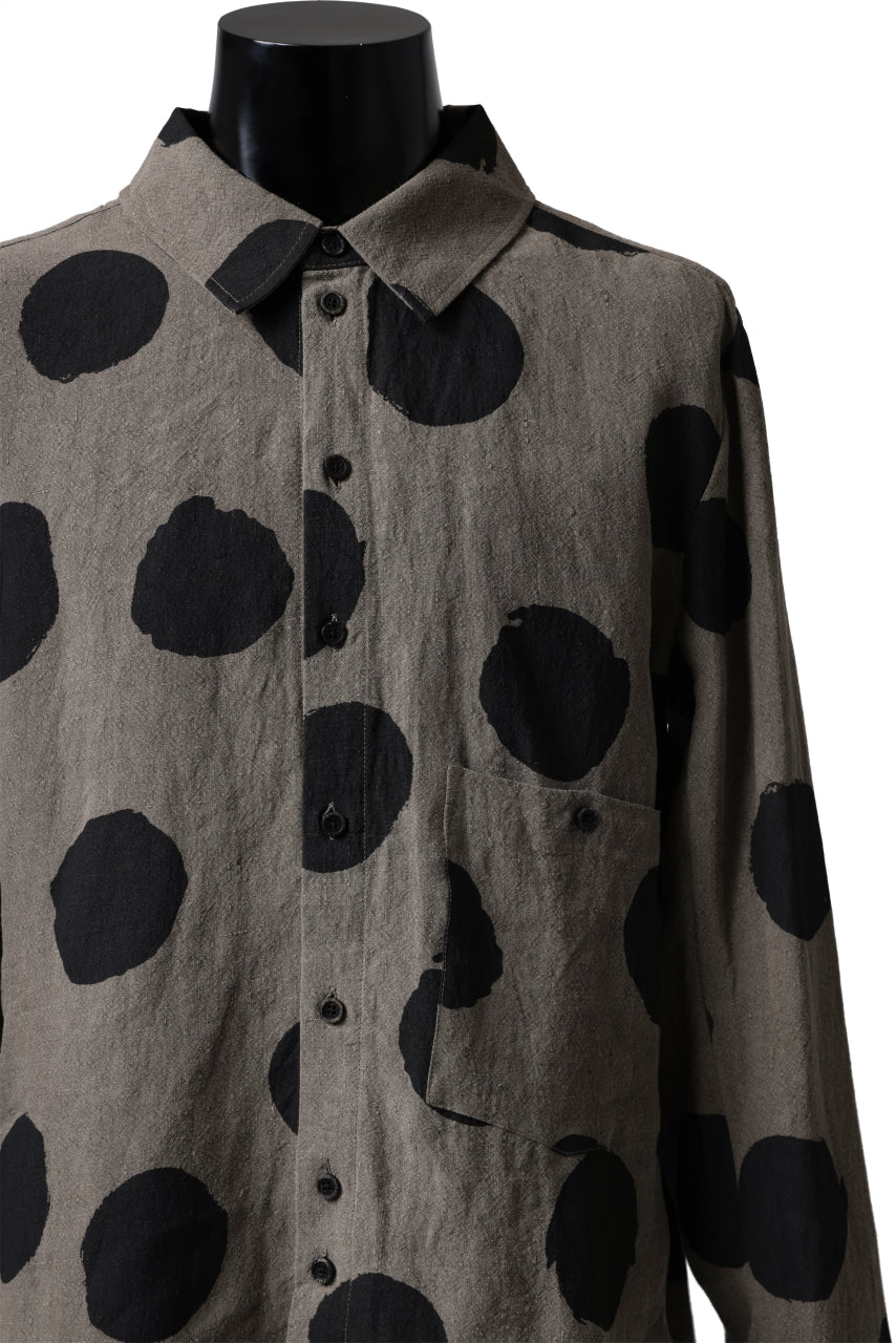 Aleksandr Manamis Dots Shirt (BROWN) - Image 15