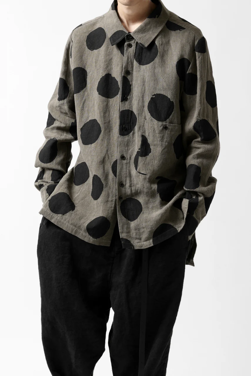 Aleksandr Manamis Dots Shirt (BROWN) - Image 2