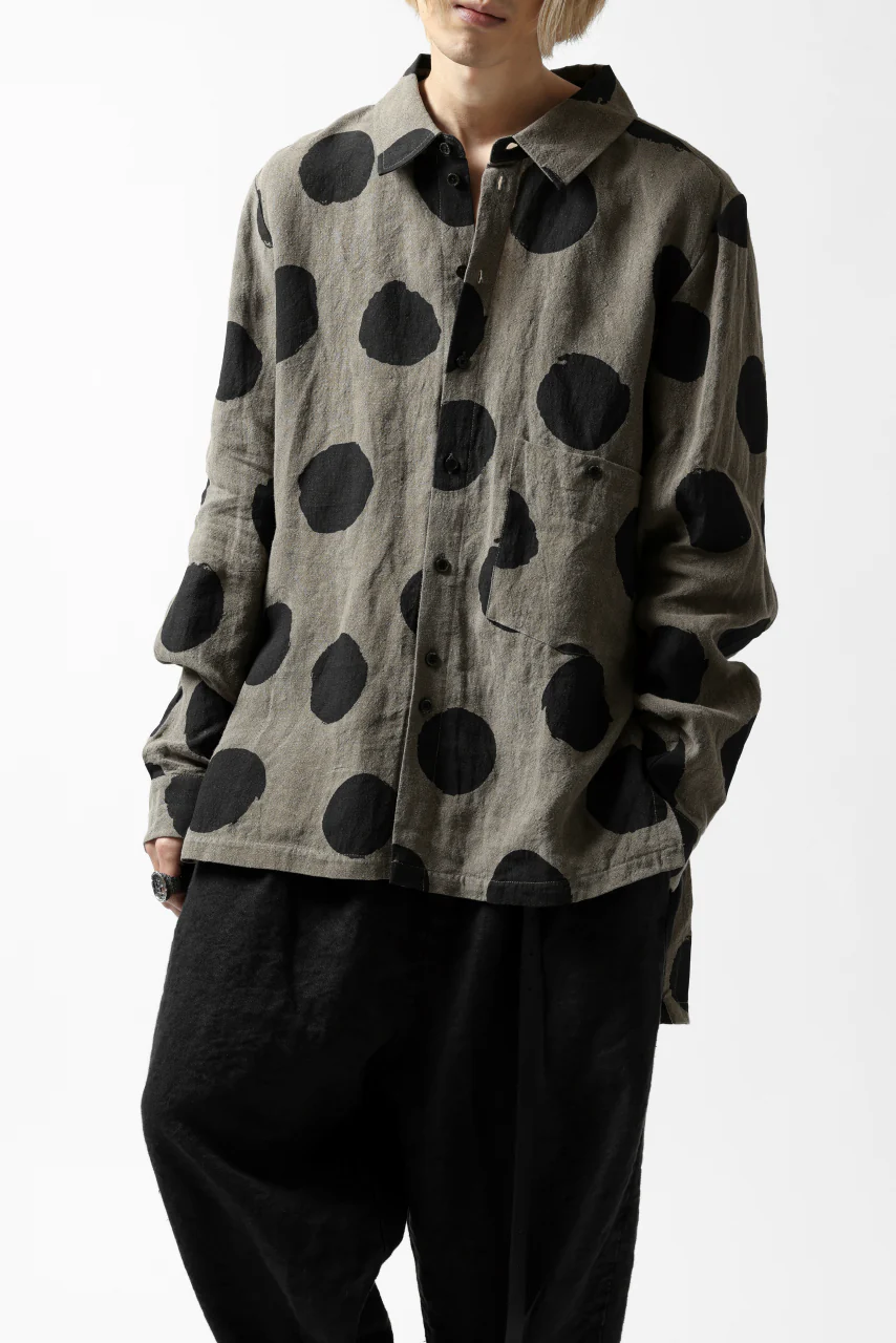 Aleksandr Manamis Dots Shirt (BROWN) - Image 32