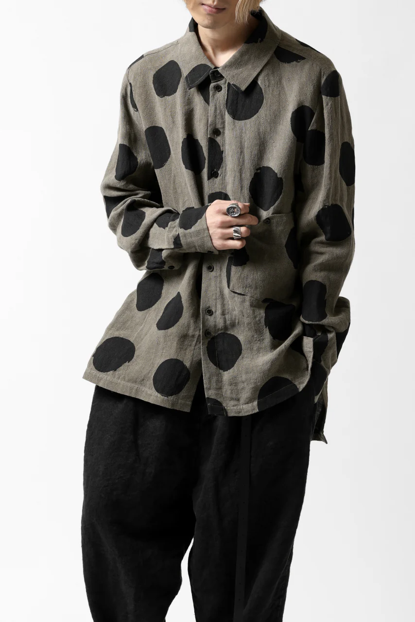 Aleksandr Manamis Dots Shirt (BROWN) - Image 4