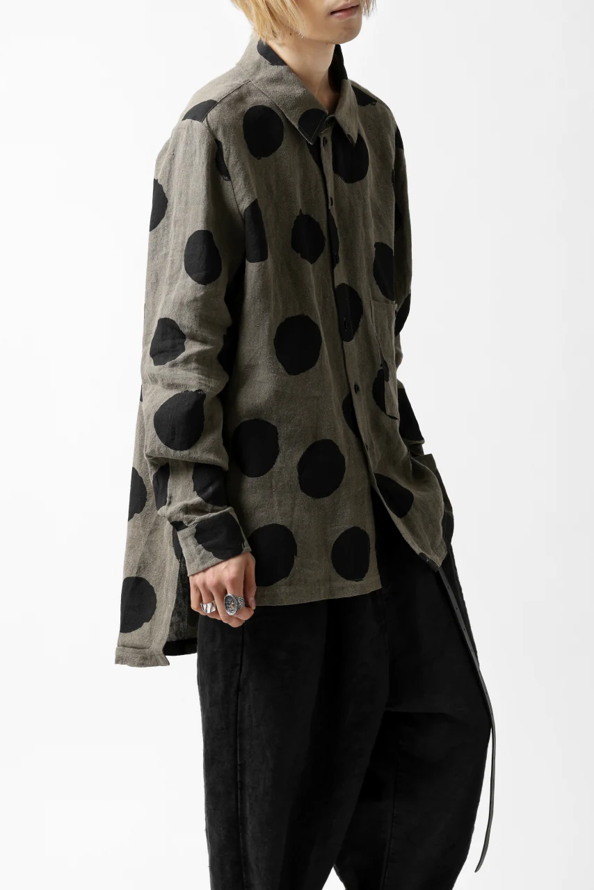 Aleksandr Manamis Dots Shirt (BROWN) - Image 5