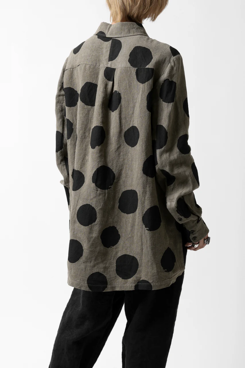 Aleksandr Manamis Dots Shirt (BROWN) - Image 8