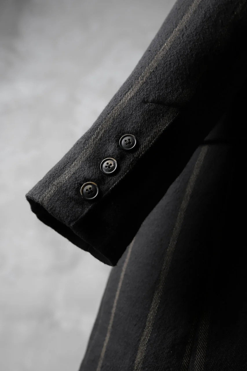 Aleksandr Manamis Double Breasted Stripe Coat - Image 15