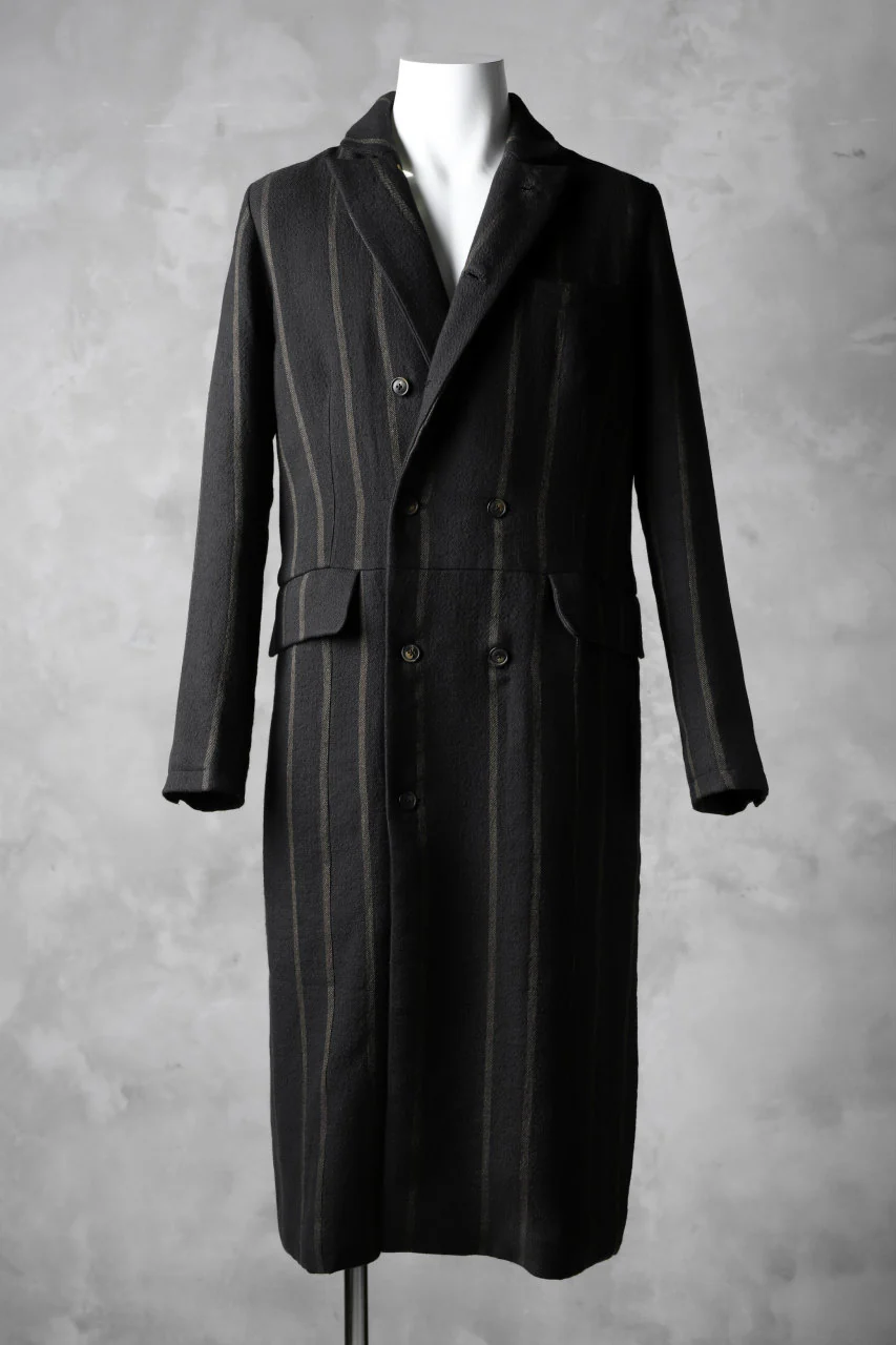 Aleksandr Manamis Double Breasted Stripe Coat - Image 3