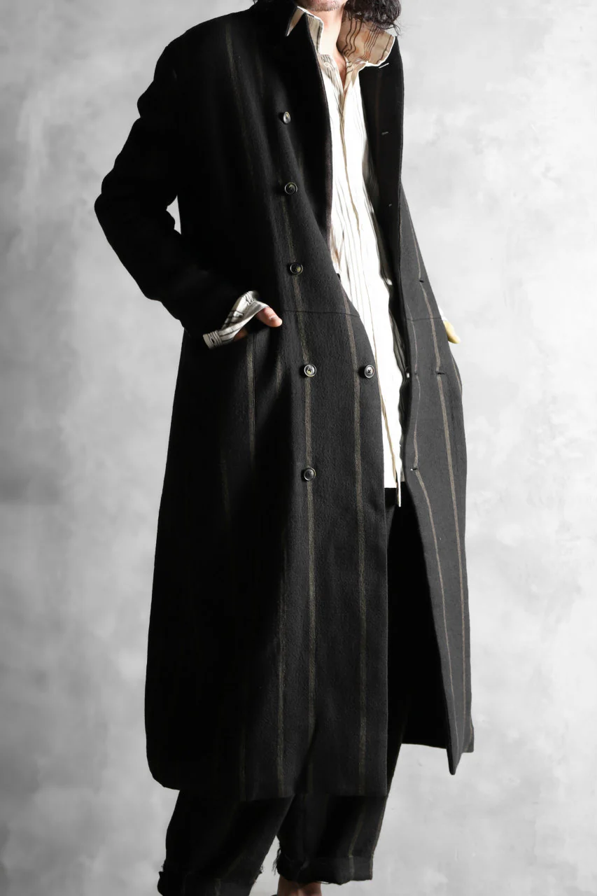 Aleksandr Manamis Double Breasted Stripe Coat - Image 32