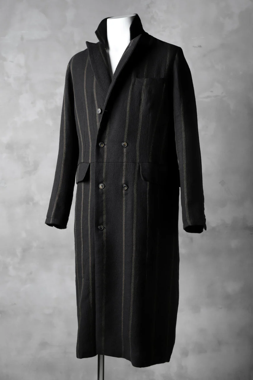 Aleksandr Manamis Double Breasted Stripe Coat - Image 4