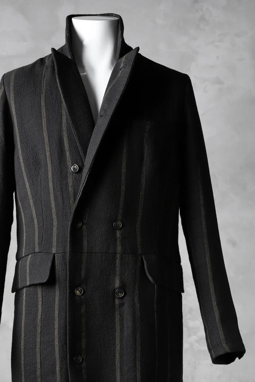 Aleksandr Manamis Double Breasted Stripe Coat - Image 8