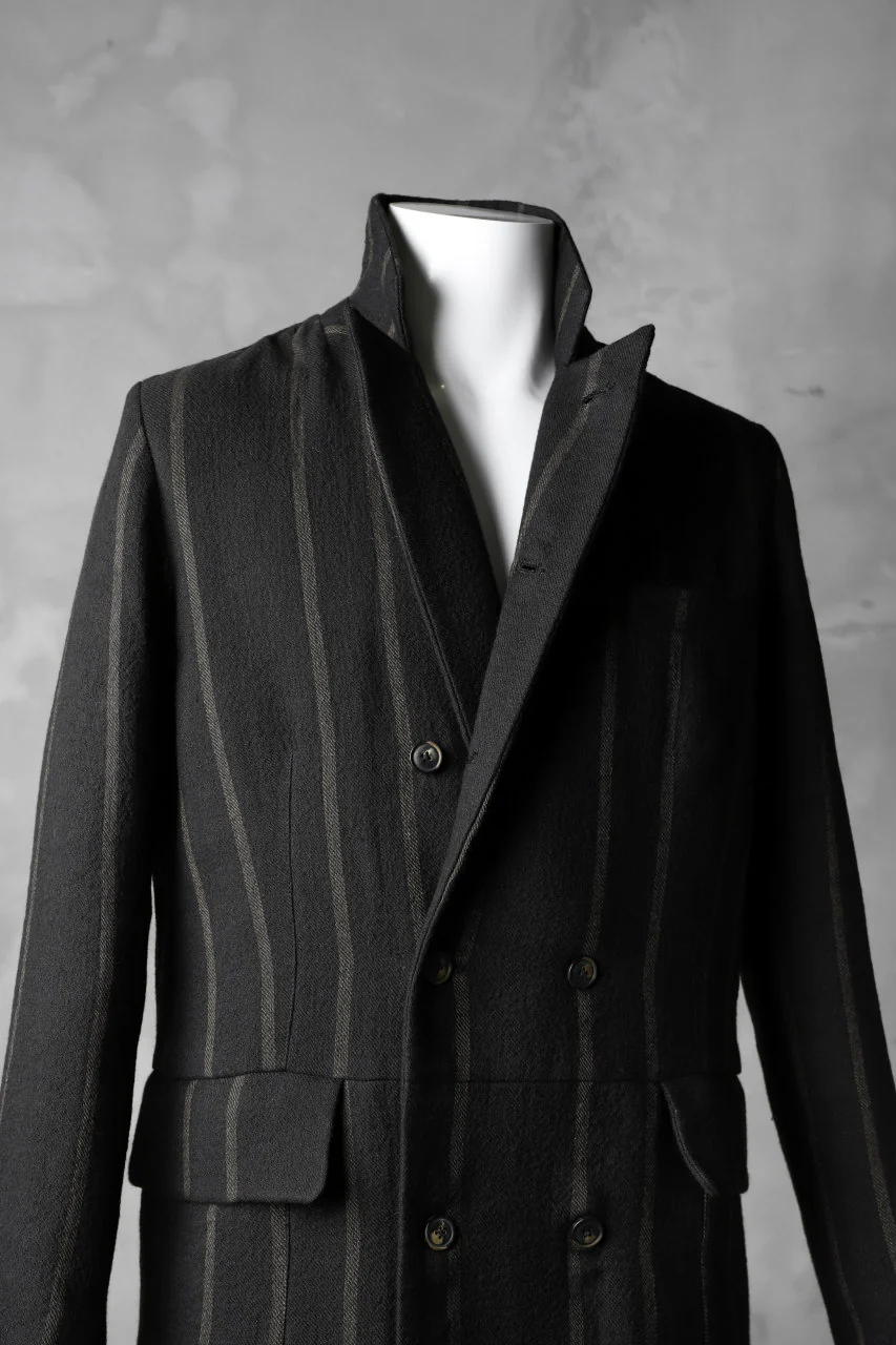 Aleksandr Manamis Double Breasted Stripe Coat - Image 9